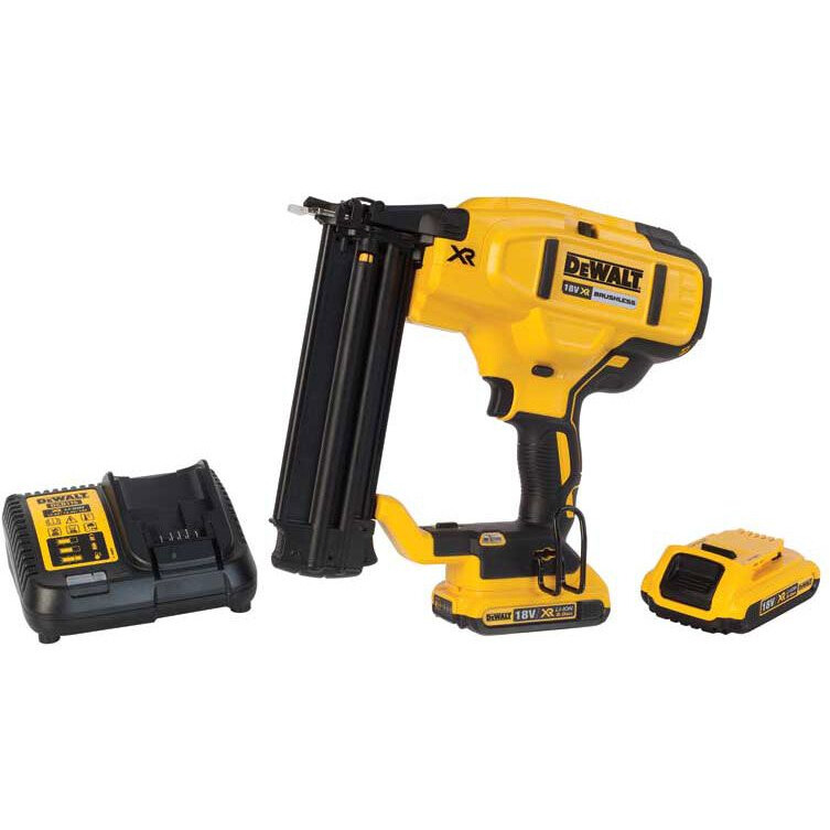 DeWalt DCN680D2 18V XR Brushless 18 Gauge Brad Nailer with 2x 2.0Ah in