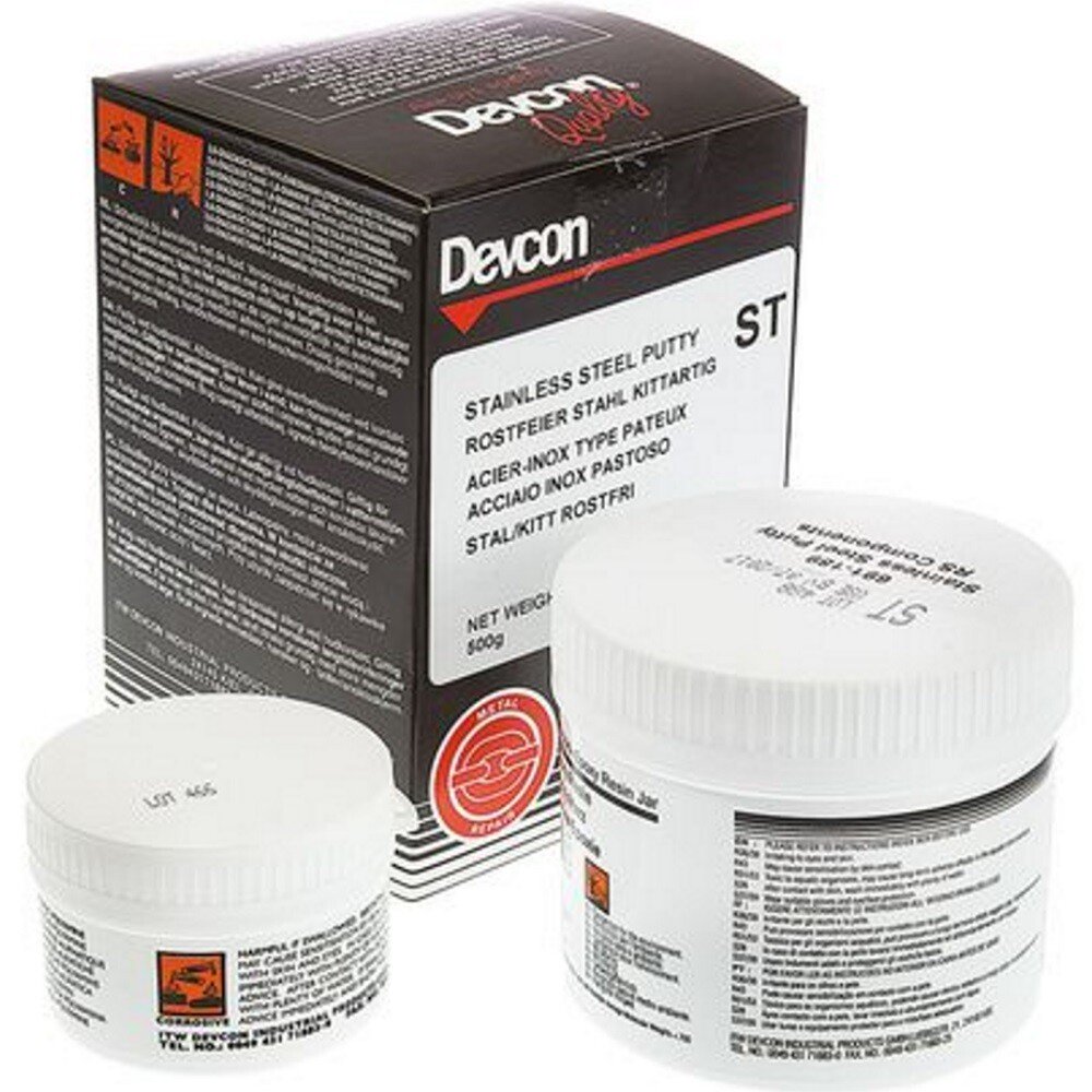 Devcon 10271 Stainless Steel Putty (ST) 500g (1x500g)