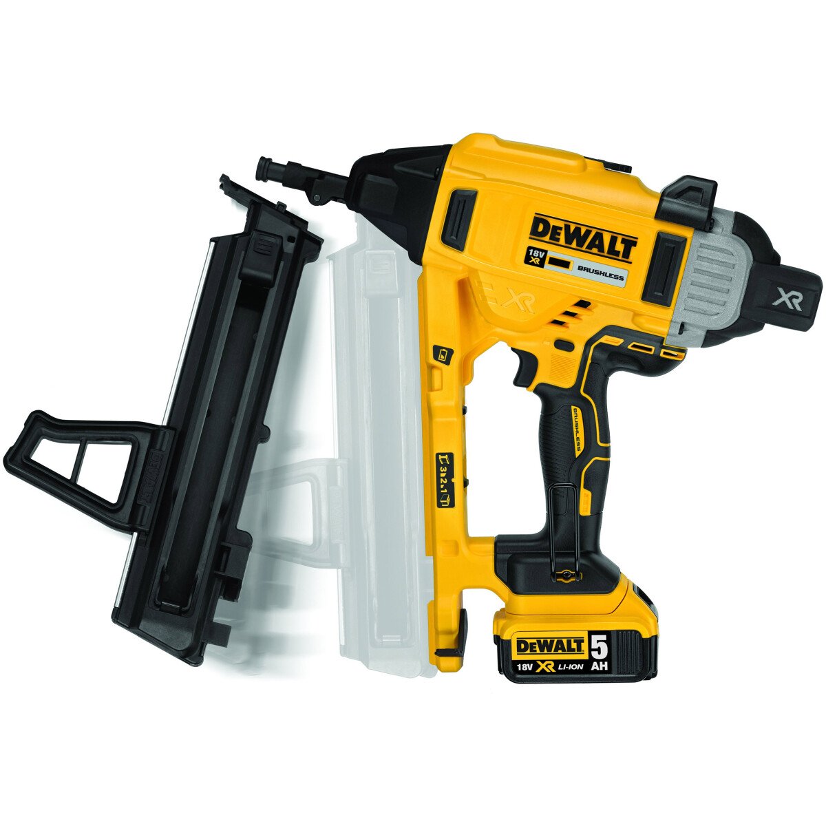 Dewalt DCN890P2 18V Cordless XR Concrete Nailer with 2 x 5.0Ah