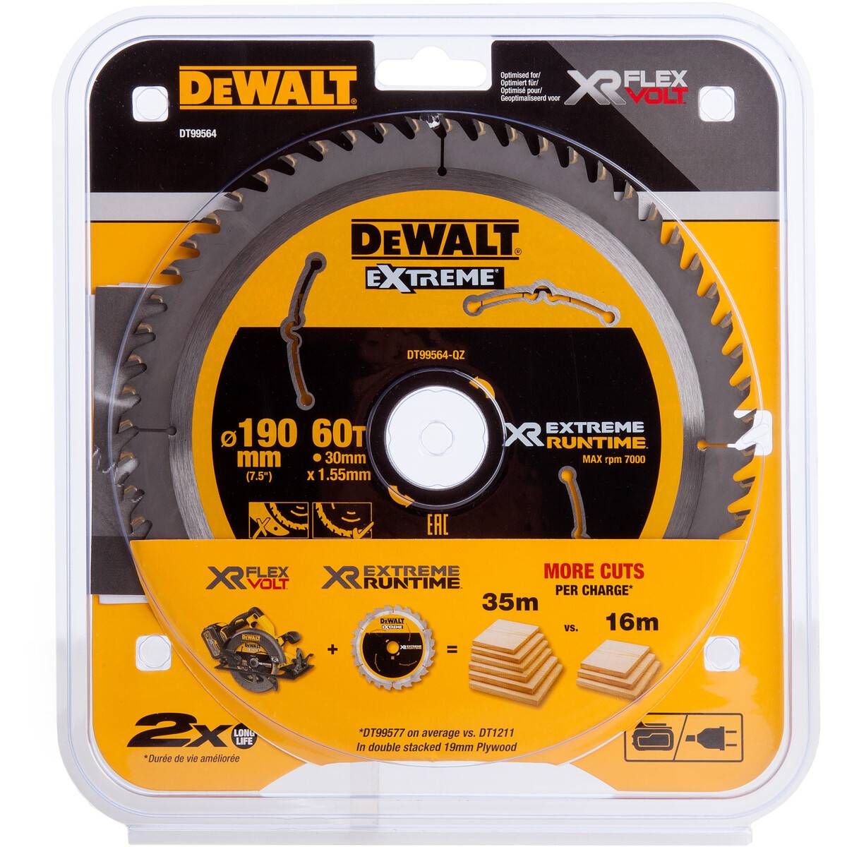 Dewalt xr best sale circular saw blade