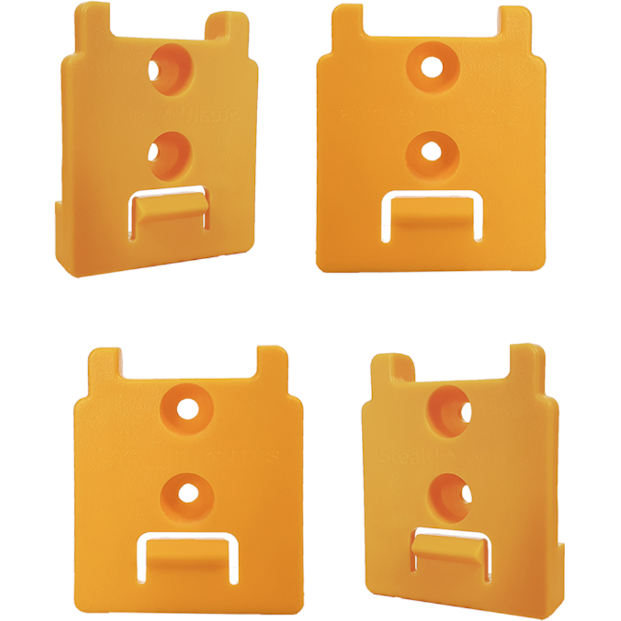 StealthMounts TM-DW18-YLW-4 Yellow Tool Mounts for DeWalt XR (4 Pack)