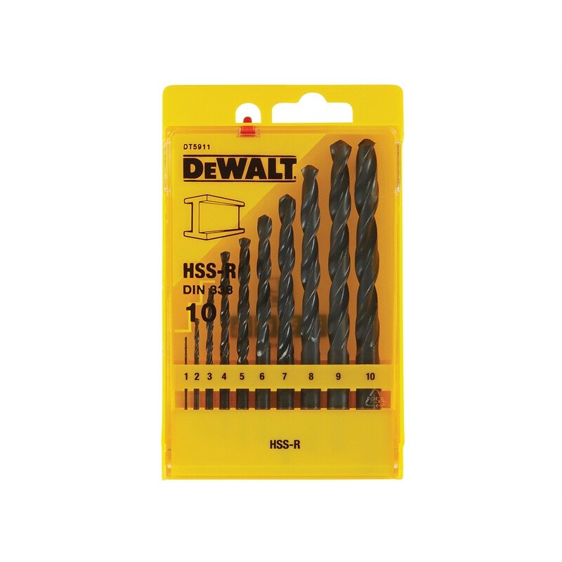 DeWalt DT5911-QZ HSS Jobber Drill Bit Set Mixed x 10