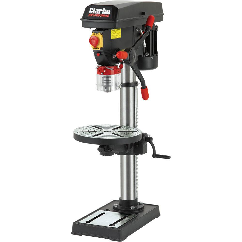 Clarke 6505552 CDP302B 16 Speed Bench Drill Press with Round Table