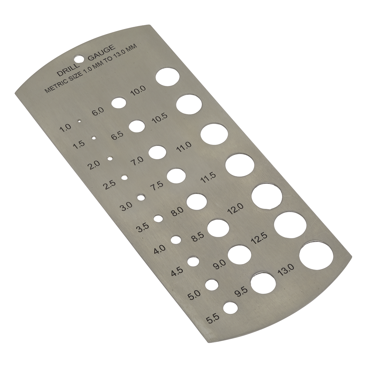 Sealey DGM1 Drill Gauge Metric 1-13mm