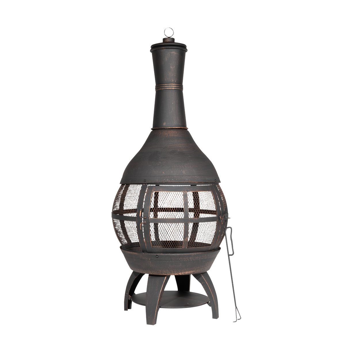 Sealey DG112 Dellonda Deluxe 360 Chiminea/Fire Pit/Outdoor Heater - Antique Bronze Finish - DG112
