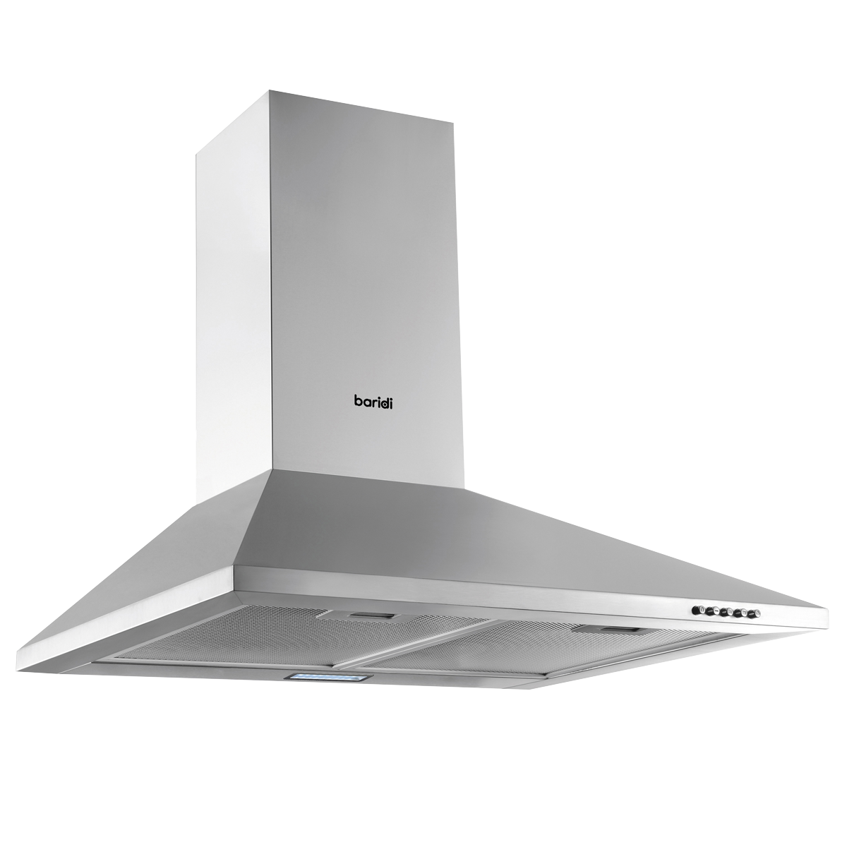 Sealey DH126 Baridi 60cm Chimney Style Cooker Hood with Carbon Filters, Stainless Steel