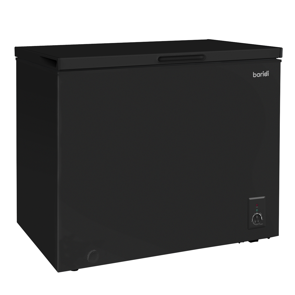 Sealey DH151 Baridi Freestanding Chest Freezer, 199L Capacity, Garages and Outbuilding Safe, -12 to -24C Adjustable Thermostat with Refrigeration Mode, Black