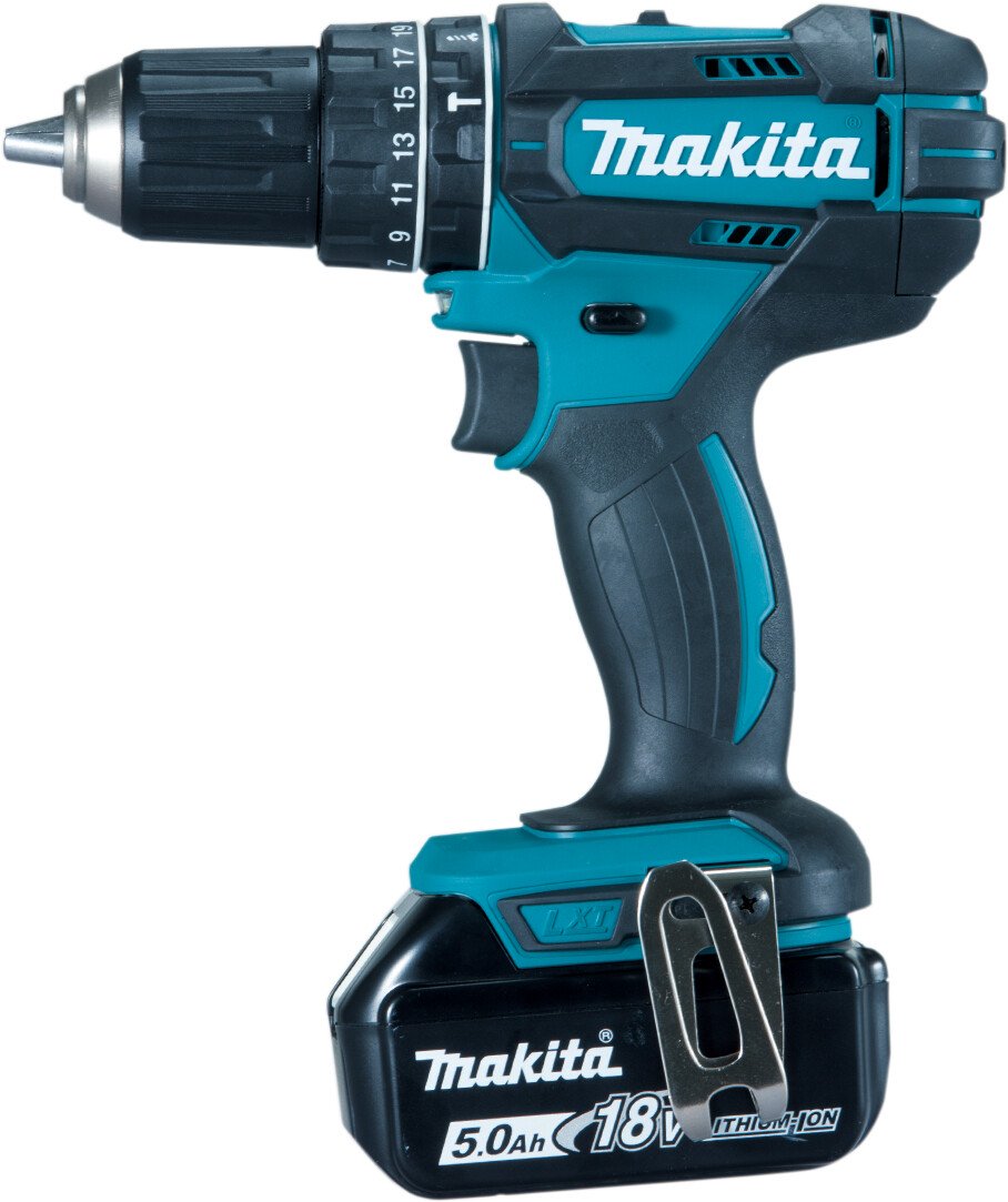 Makita DHP482RTJ 18V Combi Drill with 2x 5.0Ah Batteries