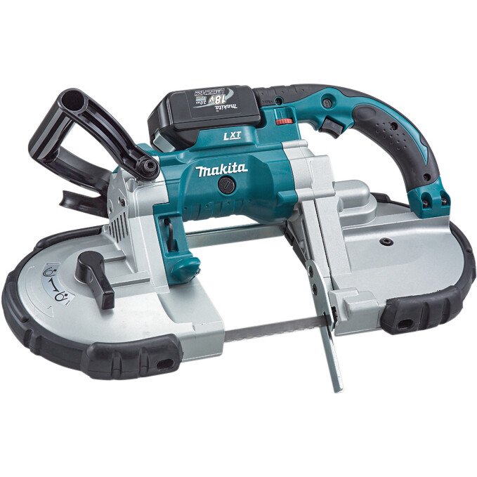 Makita DPB180RTE 18V LXT Portable Bandsaw with 2x 5.0Ah Batteries in Case