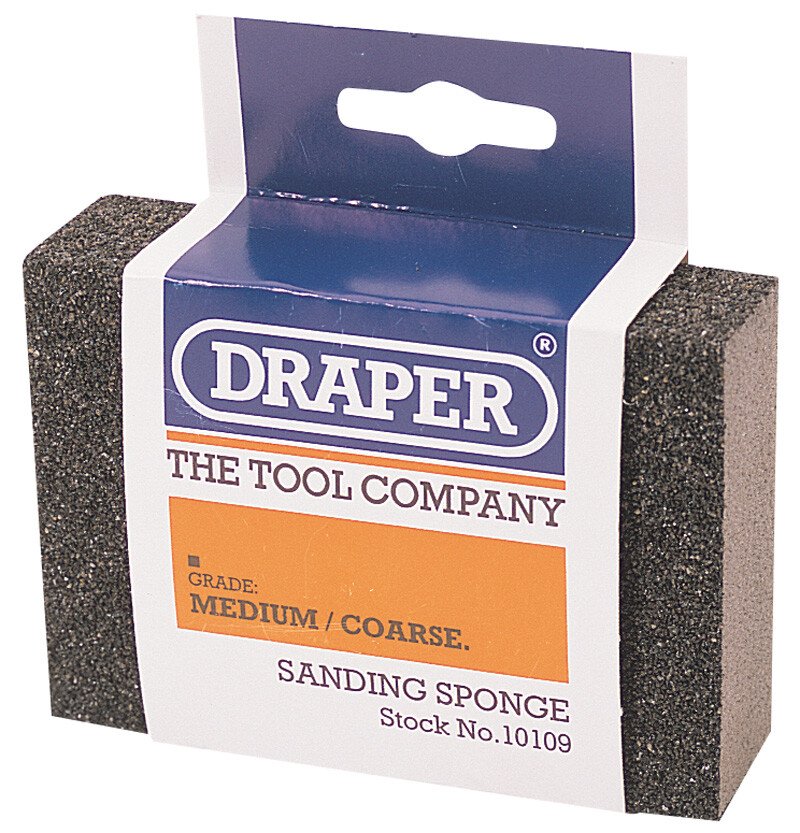 Draper 10109 SP100MC Medium Coarse Grit Flexible Sanding Sponge from