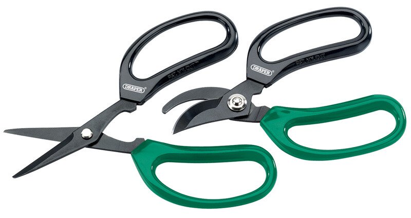 Draper 18299 GS/TP2 2 Piece Soft Grip Garden Scissor Set