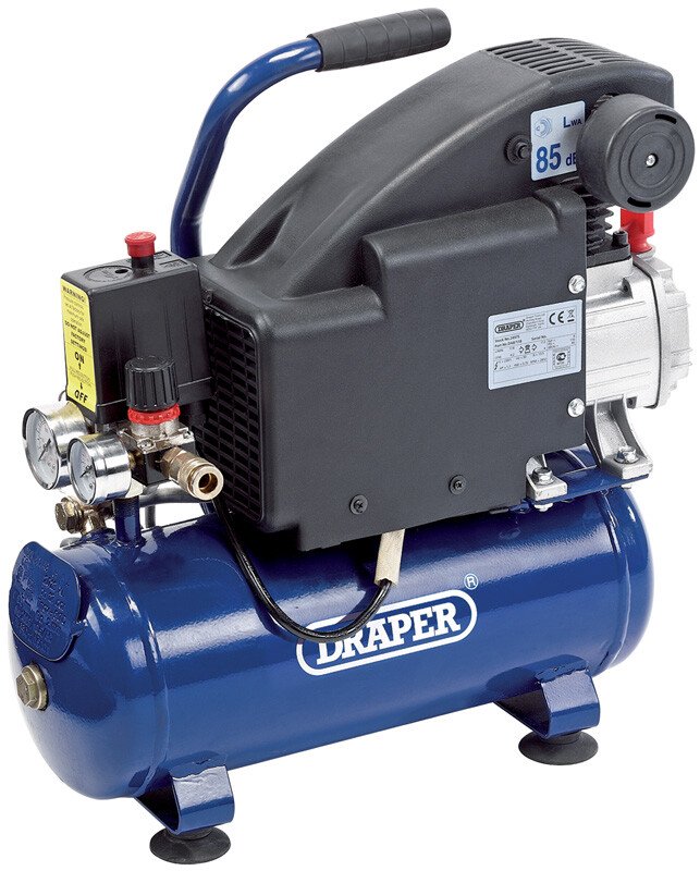 Draper 24975 DA8/118 8L 230V 0.75kW Air Compressor