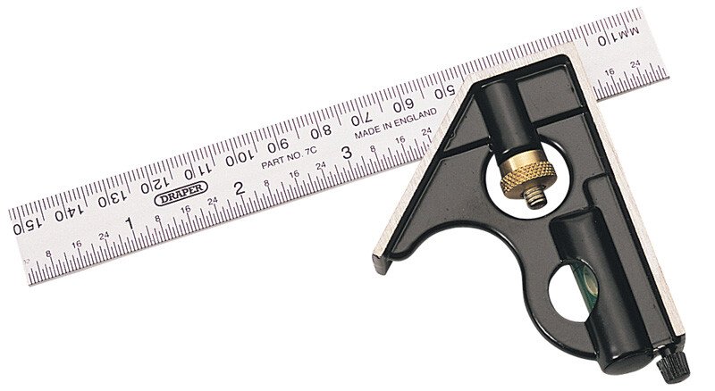 Draper 34702 7C 150mm Metric and Imperial Combination Square