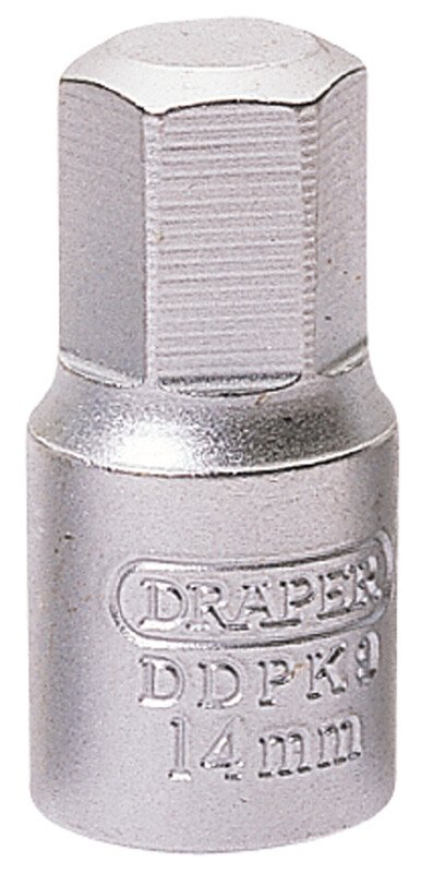 Draper 38327 DDPK9 14mm Hexagon 3/8 Square Drive Drain Plug Key