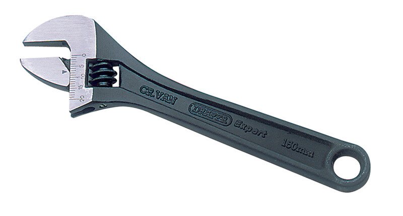 Draper 52679 365 Expert 150mm Crescent Type Adjustable Wrench with Phosphate Finish