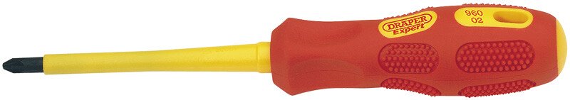Draper 69232 960PZB Expert No.2 x 100mm Fully Insulated PZ Type Screwdriver (Sold Loose)