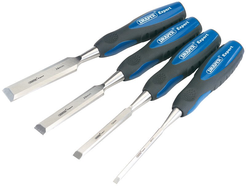 Draper 89726 WCSG4 Expert 4 Piece Wood Chisel Set