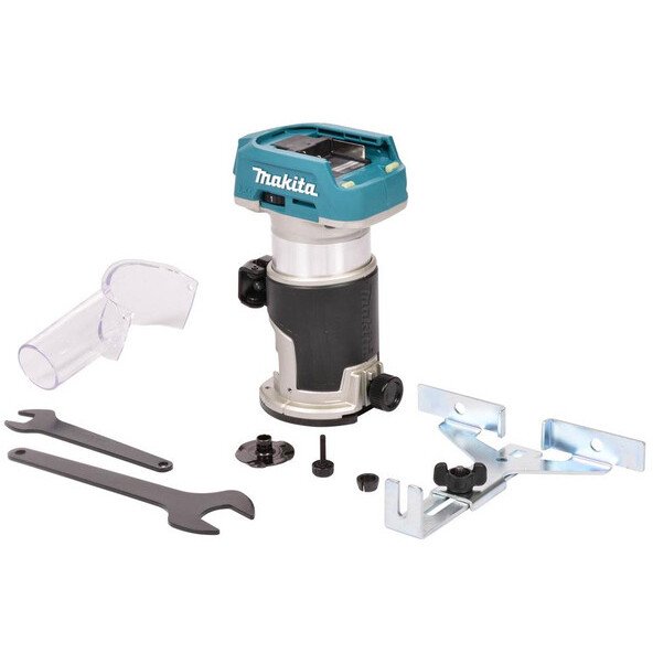 Makita DRT50ZX4 Body Only 18V Brushless Router/Trimmer and Trimmer Guide