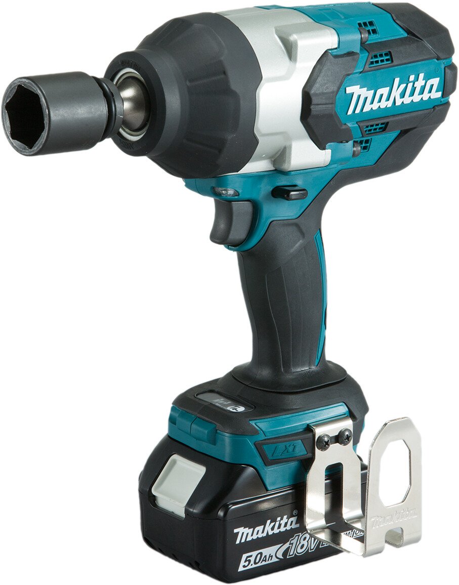 Makita DTW1001RTJ 18V LXT 1050Nm 3/4" Impact Wrench with 2x 5.0Ah Batteries in Makpac Case