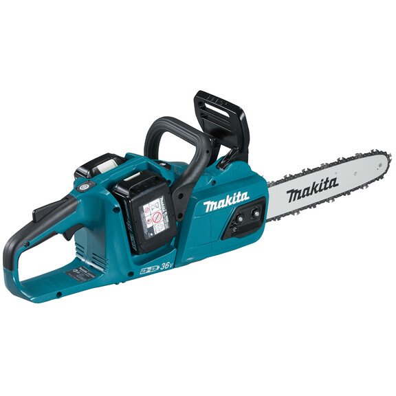 Makita DUC305PT2 Twin 18V Brushless Chainsaw 30cm BL LXT with 2x 5.0Ah Batteries and DC18RD Twin-Port Charger