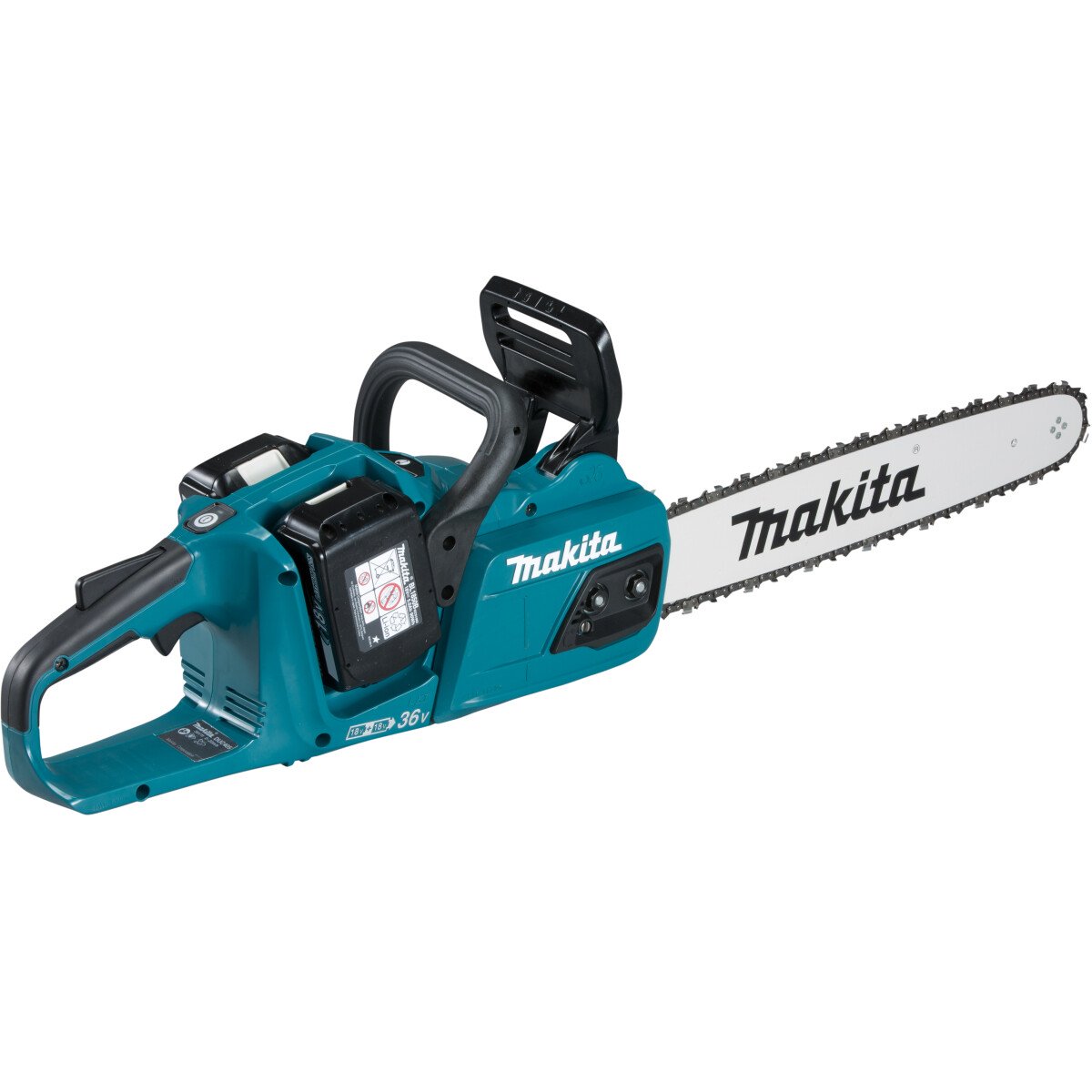 Makita  DUC405PG2 Twin 18V Brushless Chainsaw 40cm Bar with 2 x 6.0Ah Batteries 