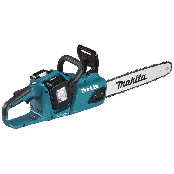 Makita DUC405PT2 Twin 18V Brushless Chainsaw 40cm BL LXT with 2x 5.0Ah Batteries and DC18RD Twin-Port Charger