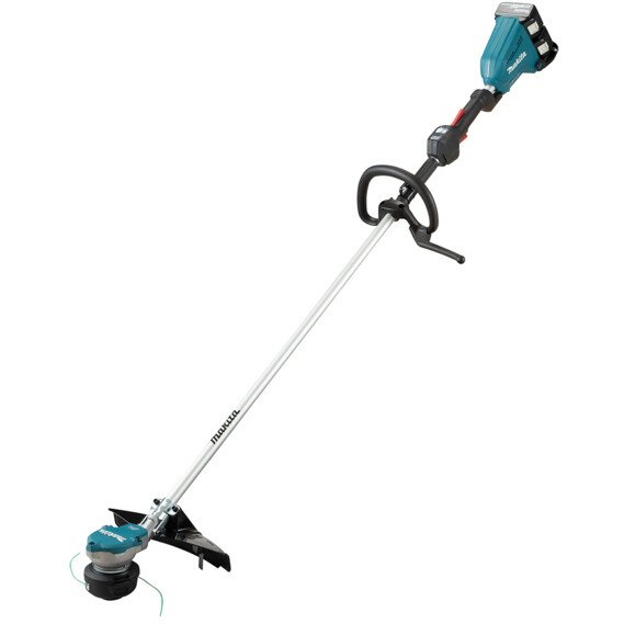 Makita DUR368LPG2 36V (18Vx2) LXT Brushless Line Trimmer with 2x 6.0Ah Batteries and Twin Port Charger