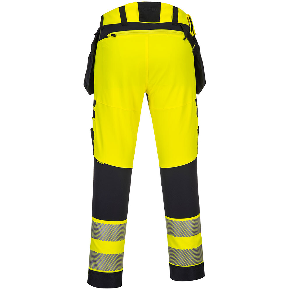 Portwest DX442 DX4 Hi-Vis Detachable Holster Pocket Workwear Trouser ...