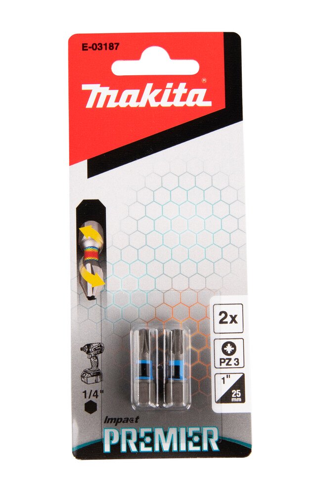Makita E-03187 Premier Torsion Bit PZ3-25