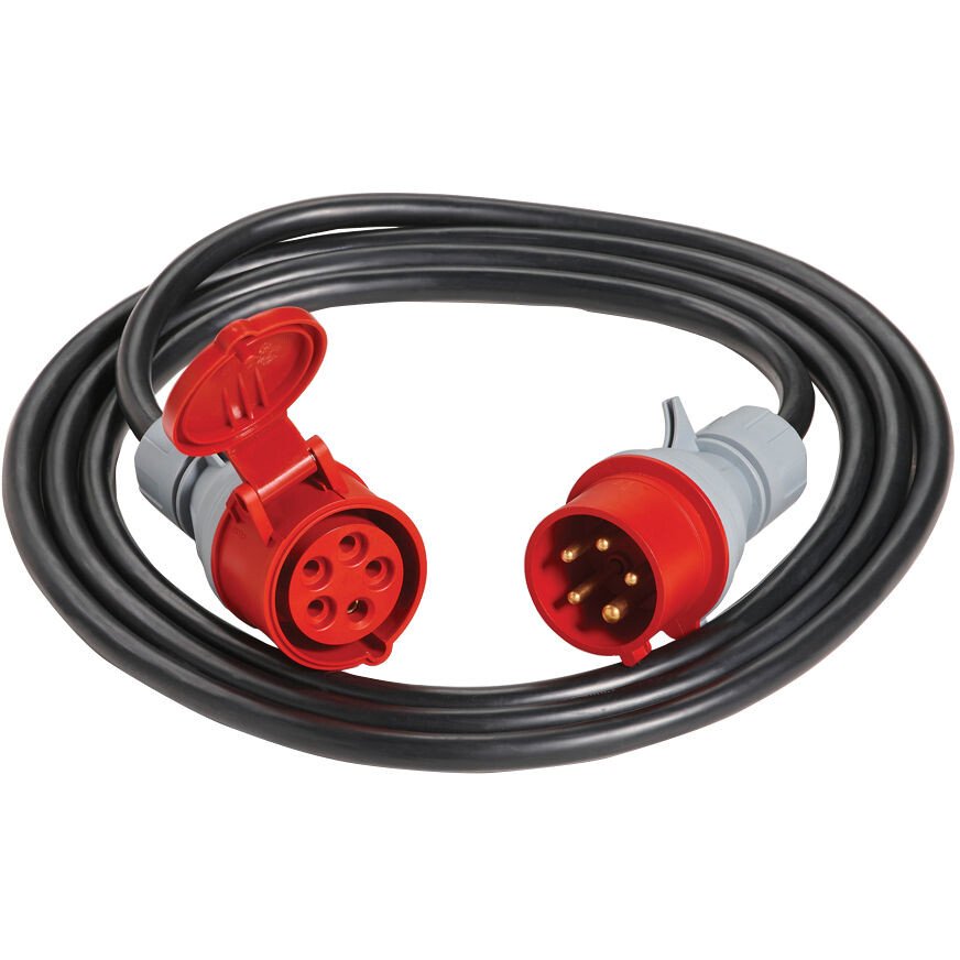 Clarke 3220848 DCL16A-B 3.3m 400V Connecting Lead with 16Amp Plug and Socket