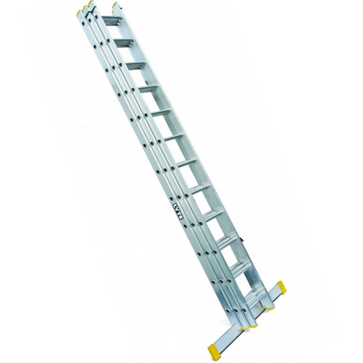 Lyte NELT325 Trade 5.22m 8 Rungs Three Section Push-Up Ladder EN131-2, Professional