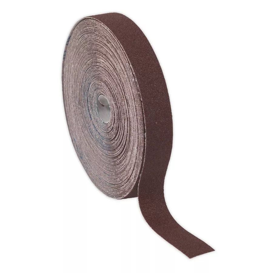 Sealey ERB2550120 Emery Roll Brown 25mm x 50mtr 120Grit