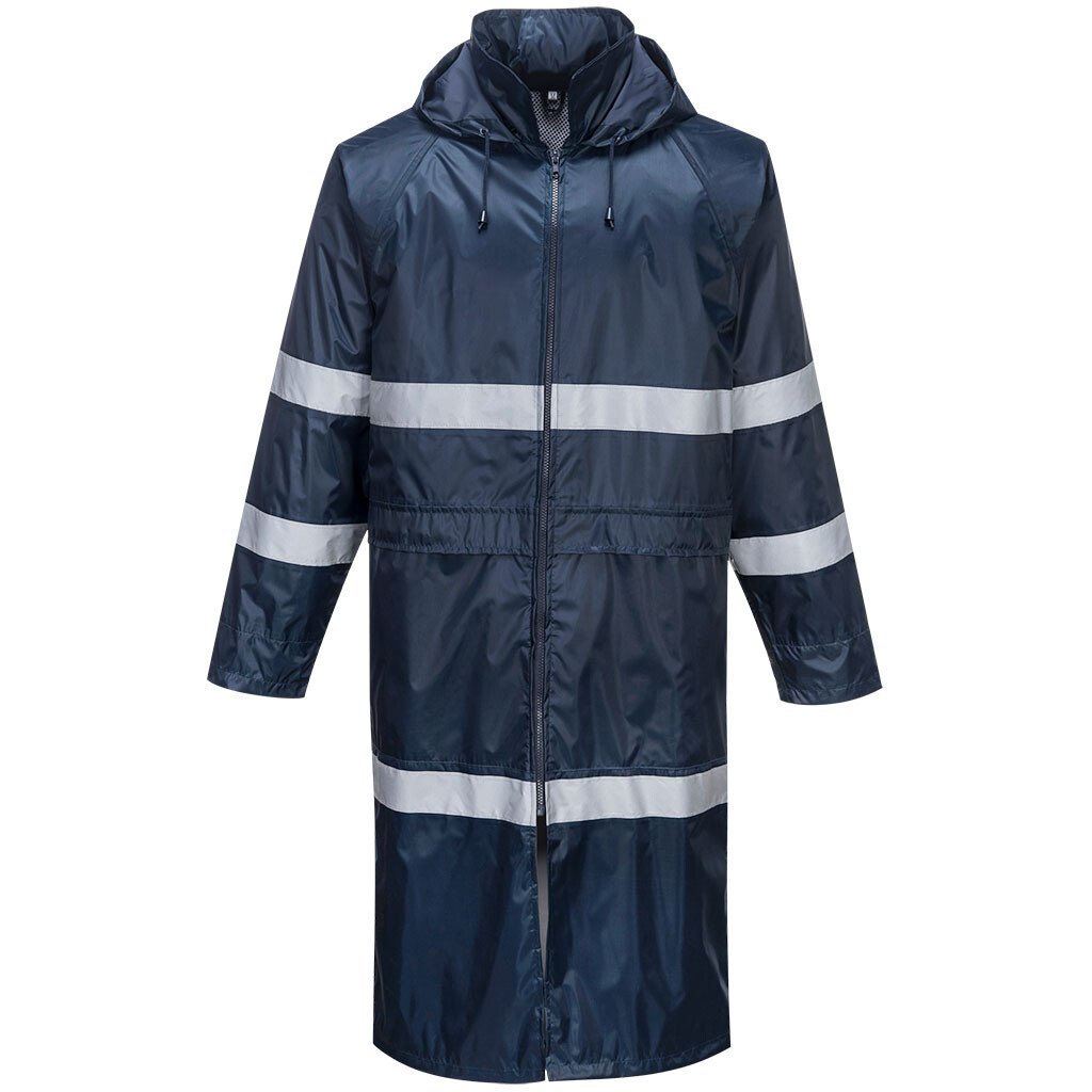Portwest F438 Classic Rainwear Iona Rain Coat - Navy Blue