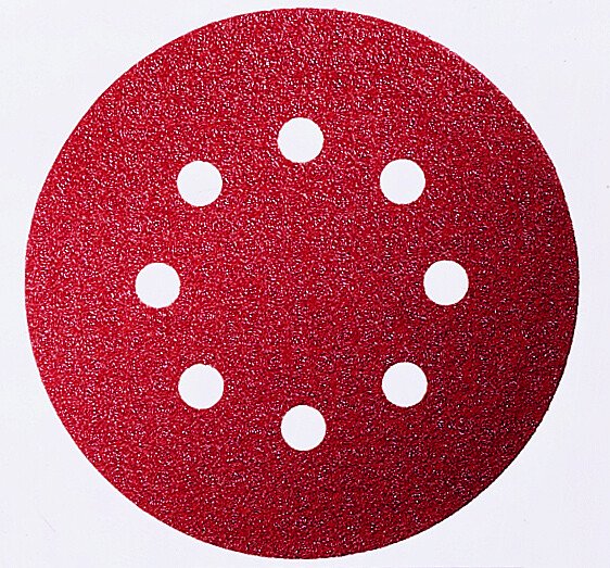 Bosch 2608605640 Red Wood (Velcro), 8 holes. 125x8 G40