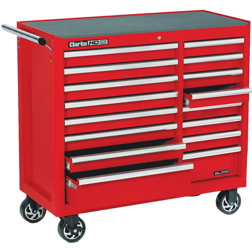 Clarke 7638082 CBB226C HD Plus 16 Drawer Tool Cabinet