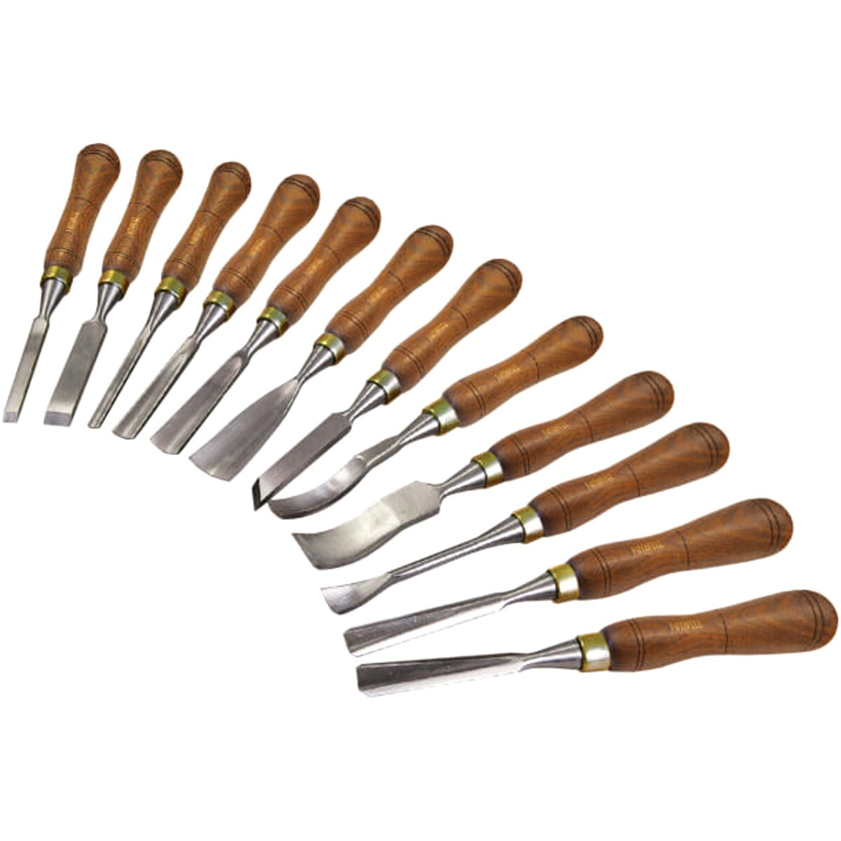 Faithfull FAIWCSET12 Woodcarving Set of 12 Chisels in Case from Lawson HIS