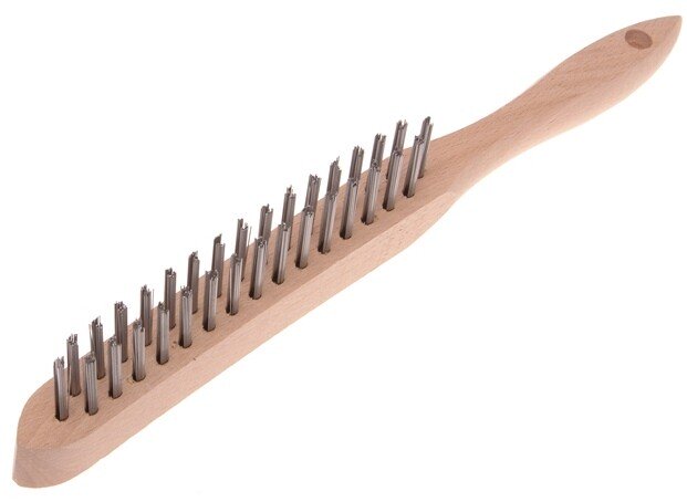 Faithfull FAI6802 Heavy-Duty Scratch Brush - 2 Row