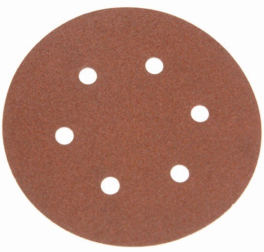 Faithfull FAIADHL150VF Hook & Loop Sanding Disc DID2 Holed 150mm x 240G (Pack of 5)