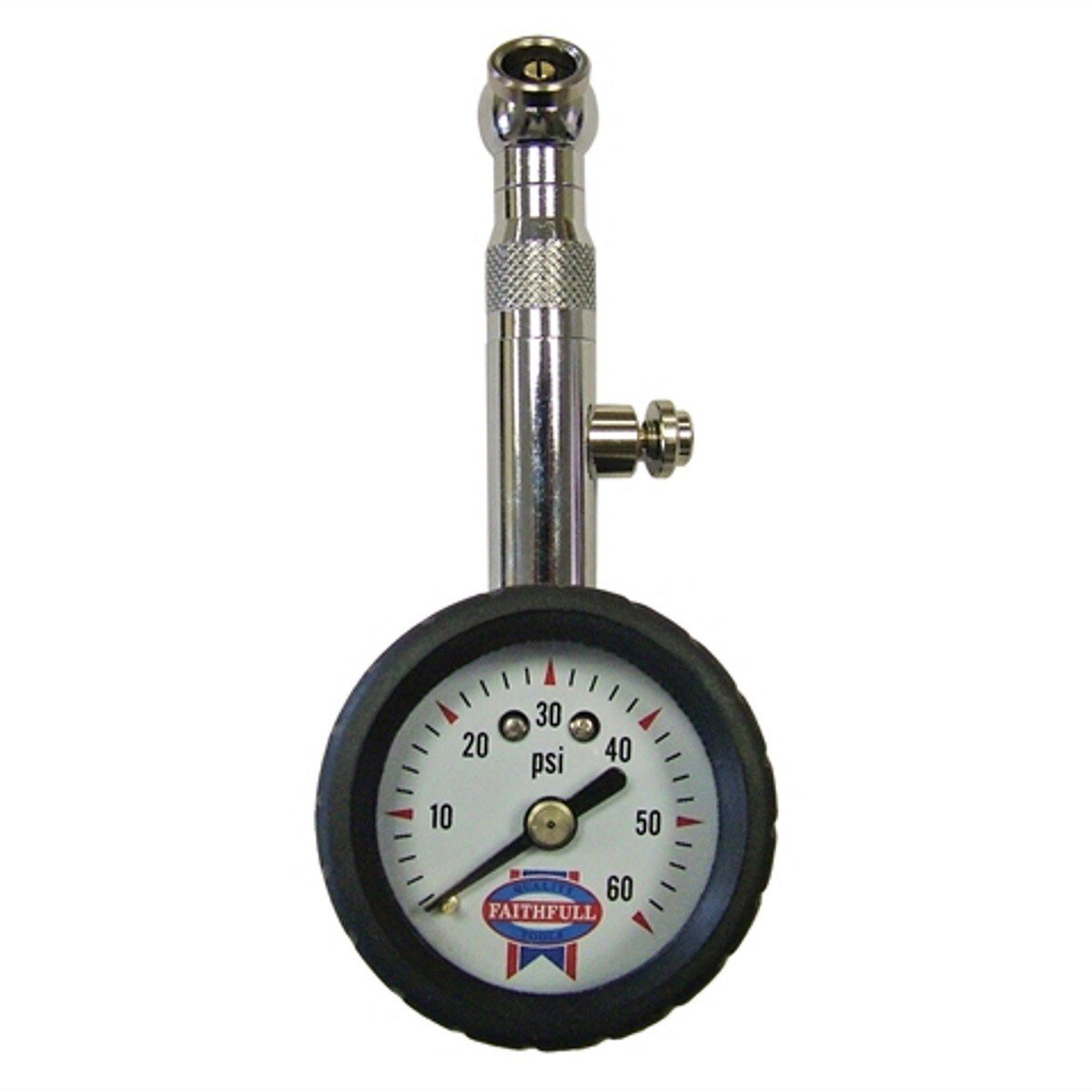 Faithfull FAIAUPGAUGE Tyre Pressure Dial Gauge 60psi