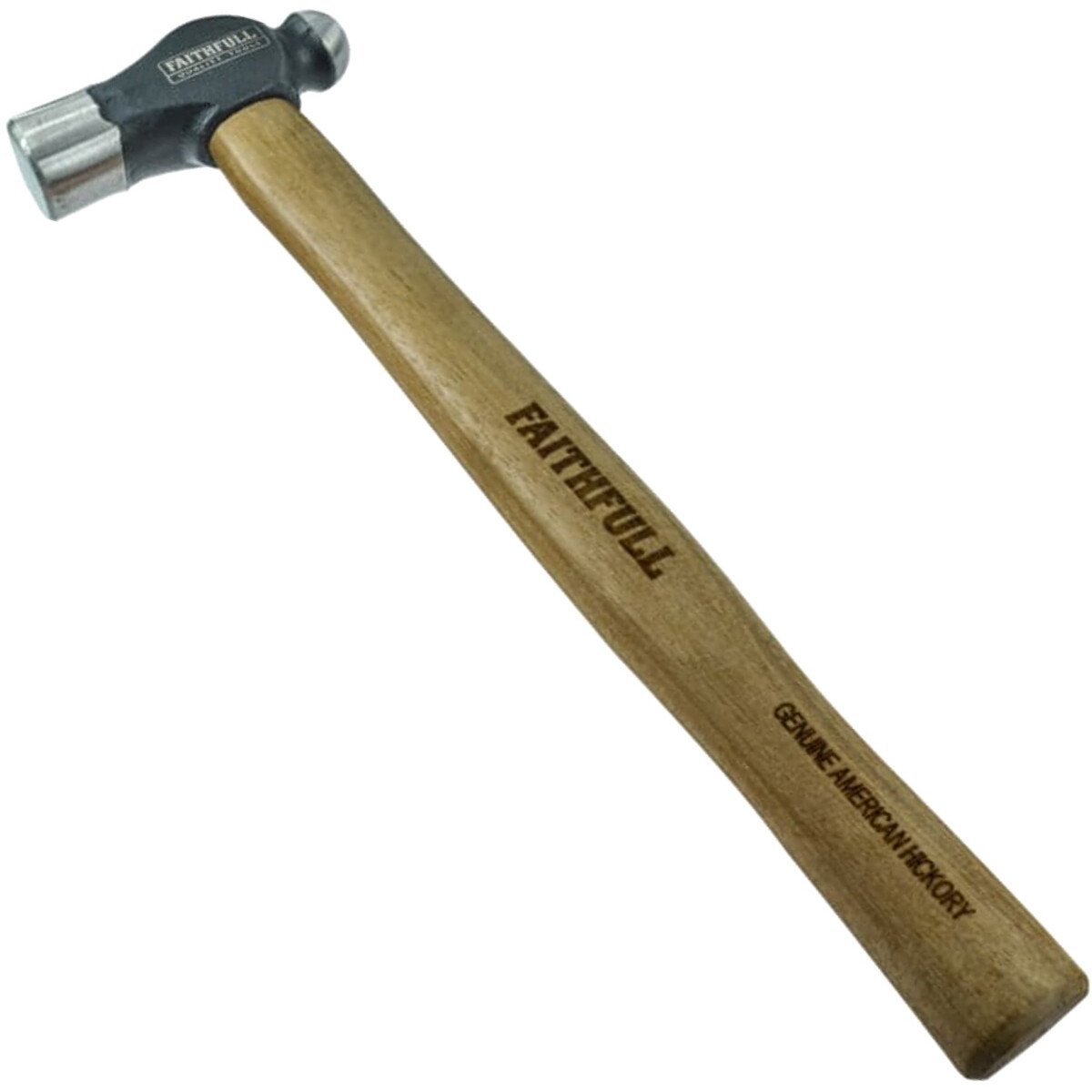 Faithfull FA031-16SH Ball Pein Hammer with Hickory Handle 454g (16oz) FAIBPH16