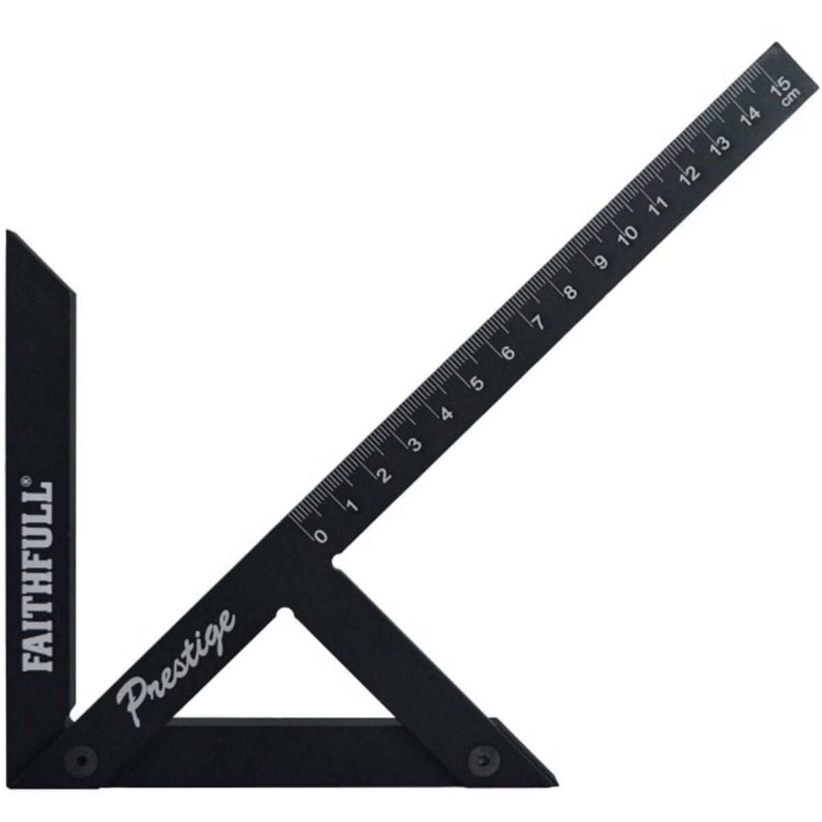 Faithfull 75R150 Prestige Centre Finder Gauge Black Aluminium 150mm FAICSQ15CNC