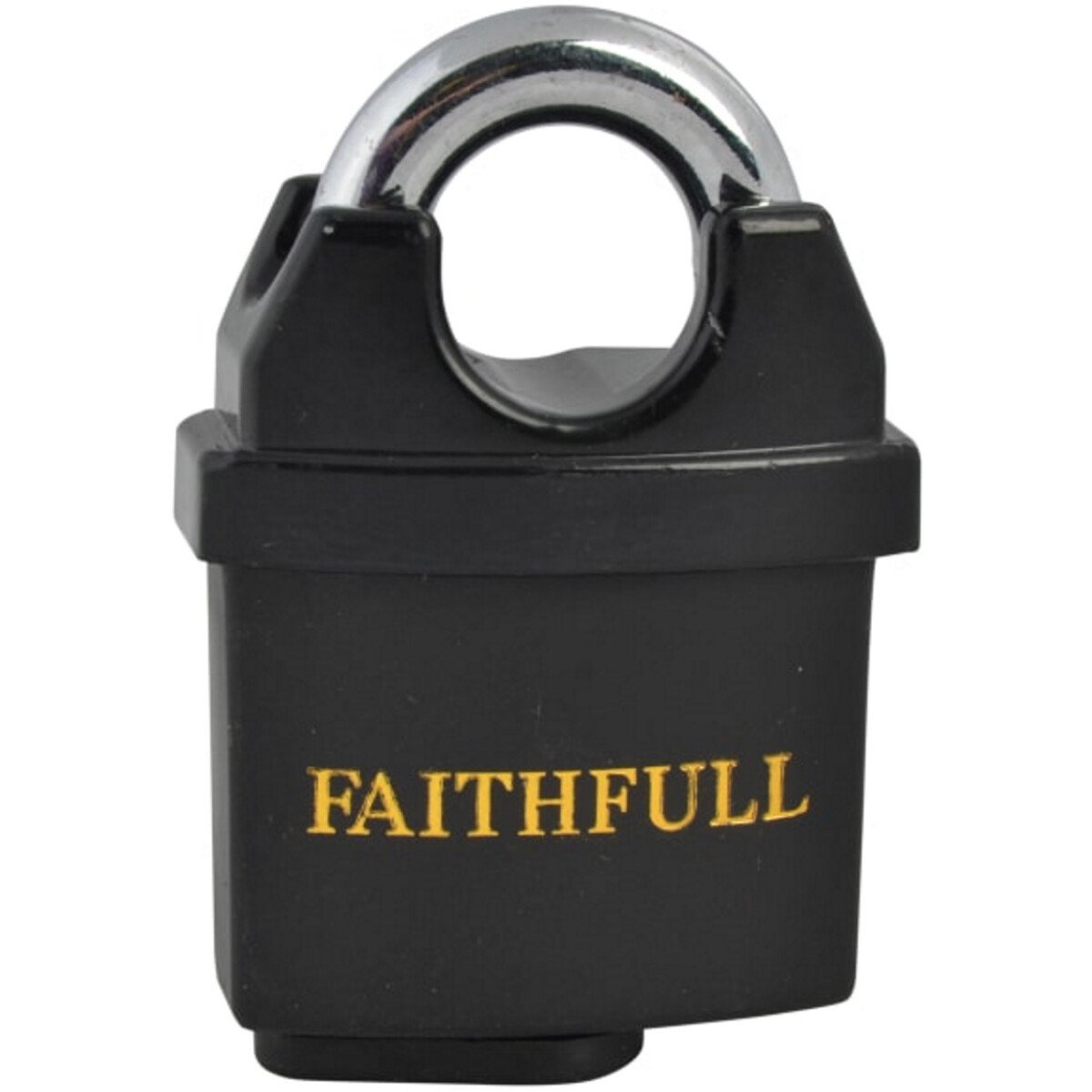 Faithfull FAIPLB50WP PVC Coated Brass Padlock 50mm
