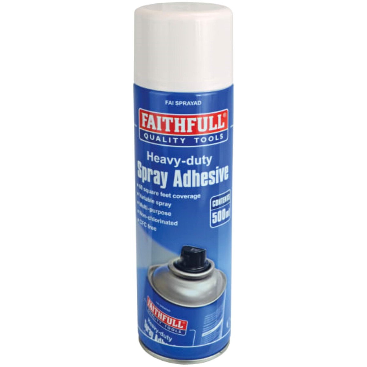 Faithfull KGFAISPRAYAD Spray Adhesive Non-Chlorinated 500ml FAISPRAYAD