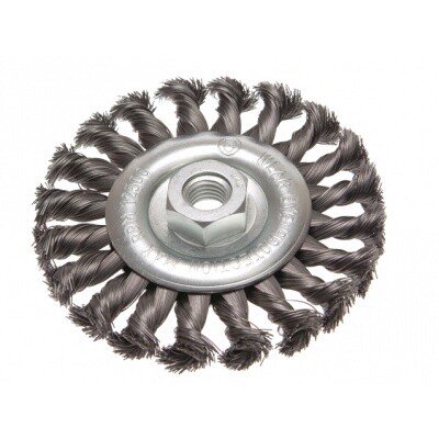 Faithfull FAIWBCT115 Circular Wire Brush 115 x 12 x M14 x 2 0.35mm Wire