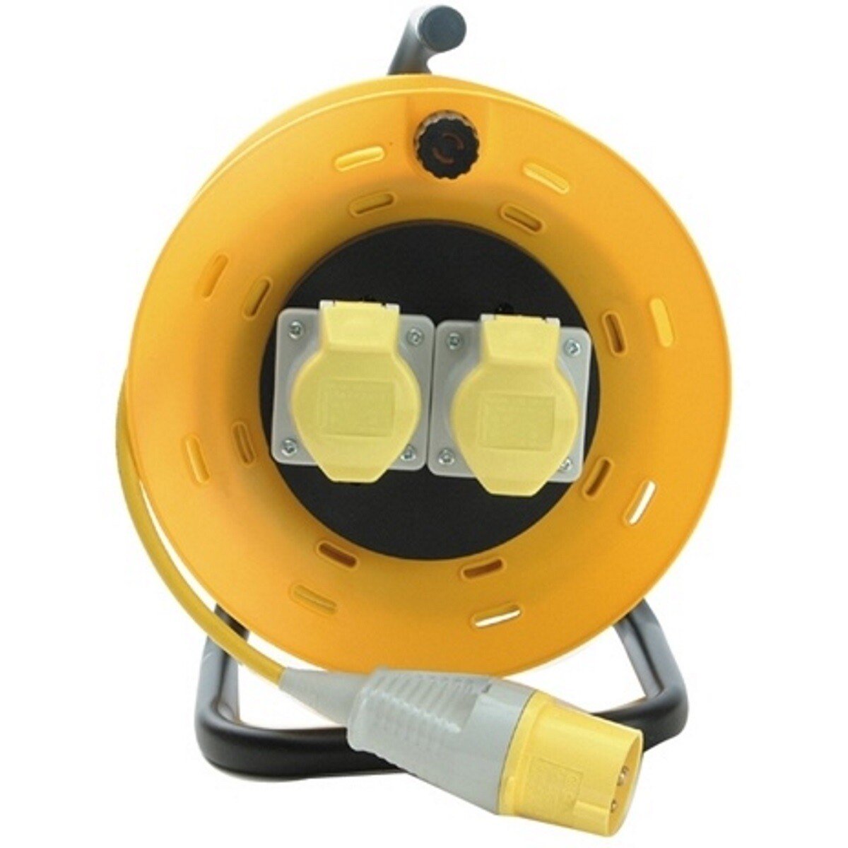 Faithfull FPPCR25ML25 Cable Reel 25 Metre 16amp 2.5mm Cable 110 Volt