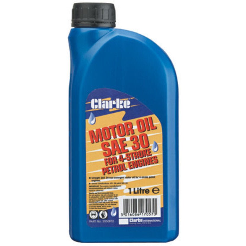 Clarke 3050852 SAE30 Motor Oil - 1 Litre