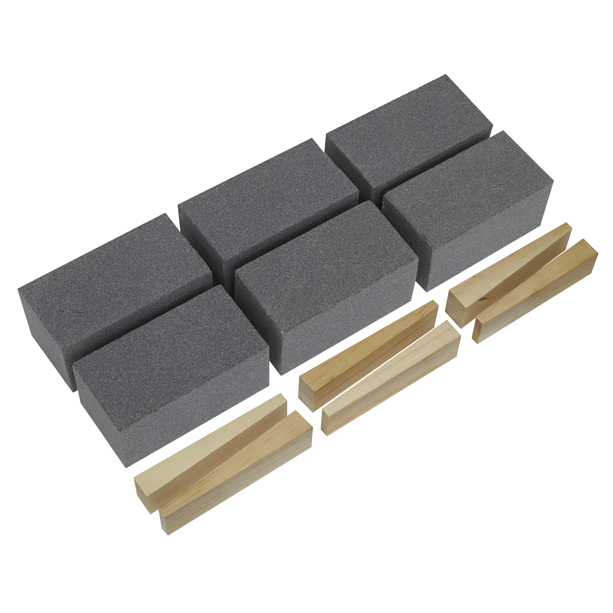 Sealey FGB60 Floor Grinding Block 50 x 50 x 100mm 60Grit - Pack of 6