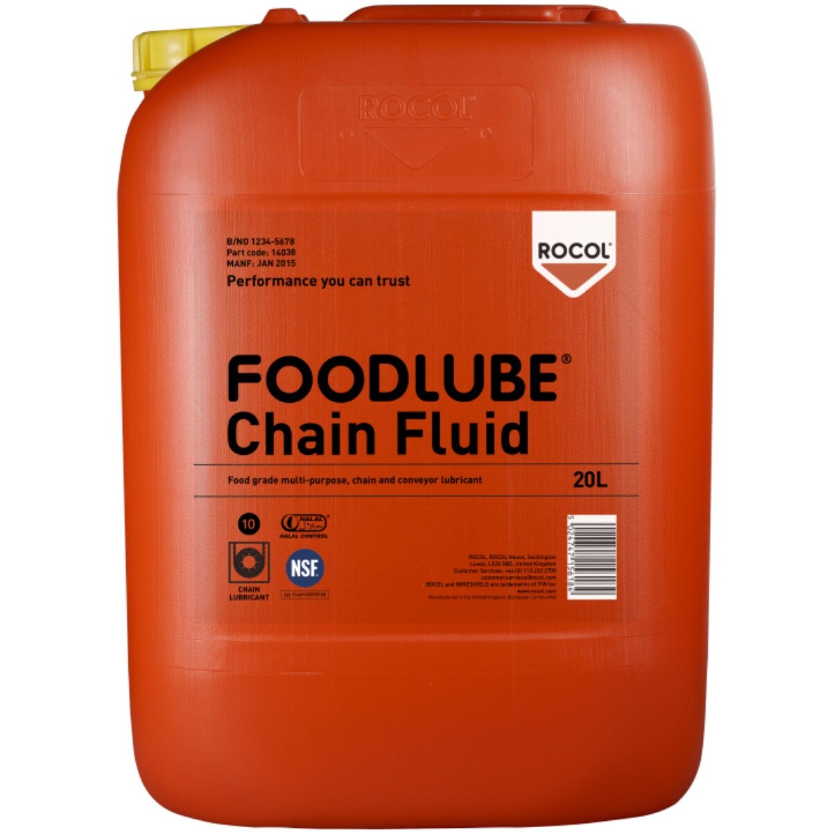 Rocol 15505 Foodlube Chain Fluid (NSF Registered) 20ltr