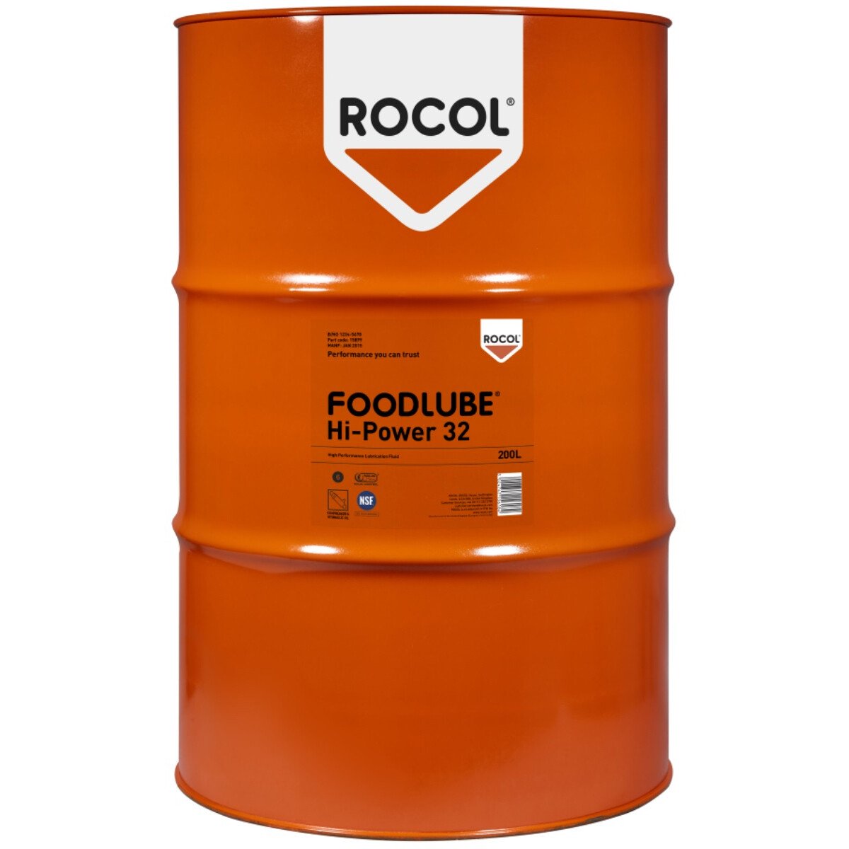 Rocol 15899 Foodlube Hi-Power 32 Lubricant (NSF Registered) 200ltr