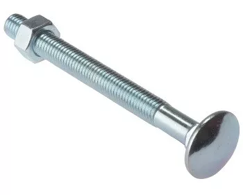 Forgefix 10CB8130 Carriage Bolt & Nut ZP M8 x 130mm (Bag of 10) FORCB8130G